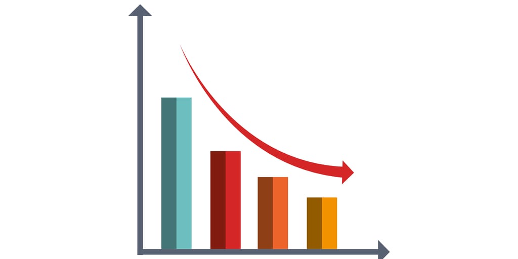 graph-showing-decreasing-levels