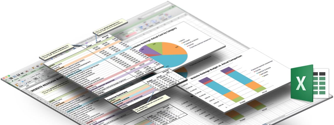 website budget planner template